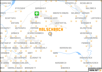 map of Malschbach