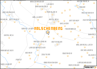 map of Malschenberg