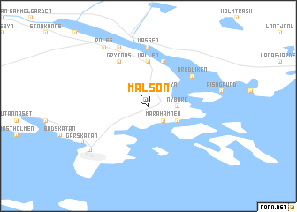 map of Målsön