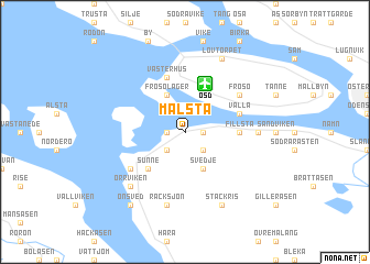 map of Målsta