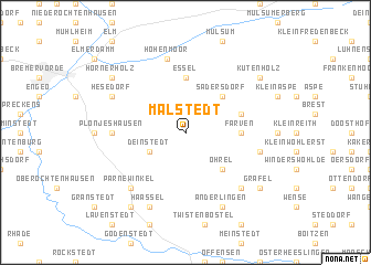 map of Malstedt