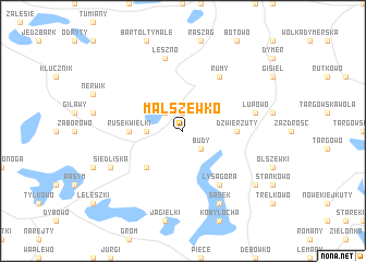 map of Małszewko