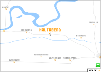 map of Malta Bend