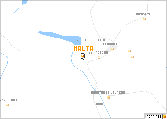 map of Malta