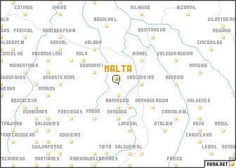 map of Malta
