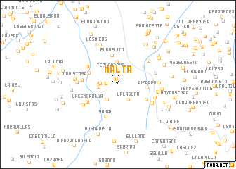 map of Malta