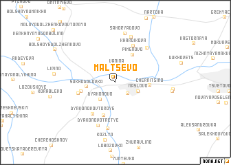 map of Malʼtsevo