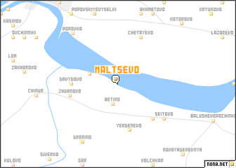 map of Malʼtsevo