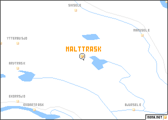 map of Maltträsk
