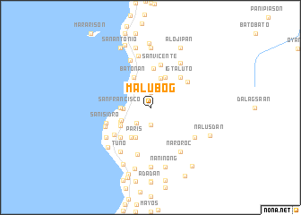 map of Malubog