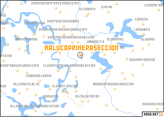 map of Maluco Primera Sección