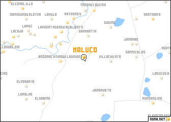 map of Maluco
