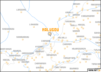 map of Malugou