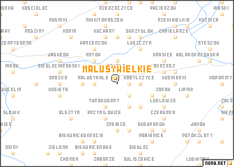 map of Małusy Wielkie