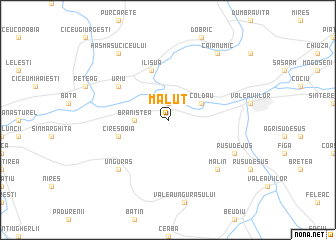 map of Măluţ