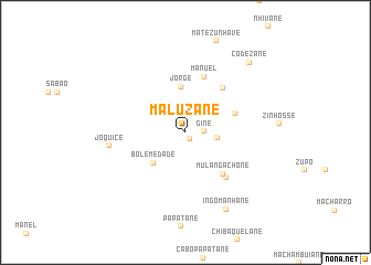 map of Maluzane