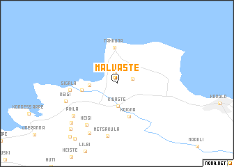 map of Malvaste