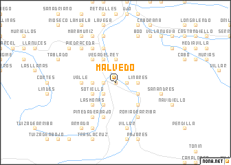 map of Malvedo