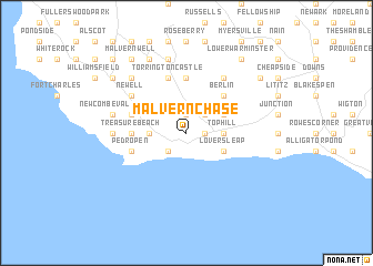 map of Malvern Chase