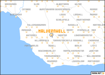 map of Malvern Well