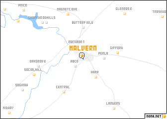 map of Malvern