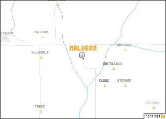 map of Malvern