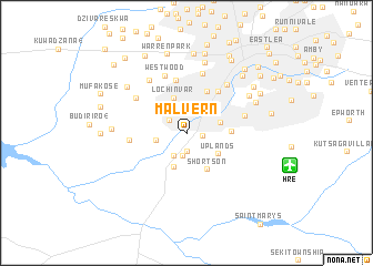 map of Malvern