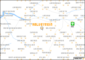map of Malveyrein