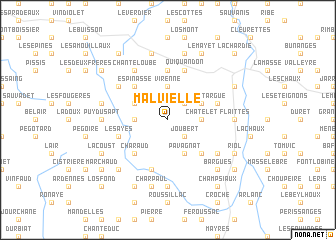 map of Malvielle