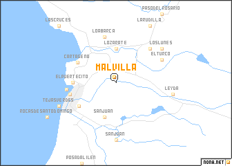 map of Malvilla