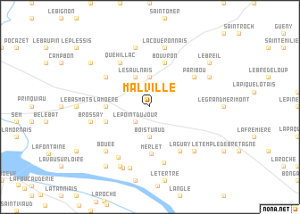 map of Malville