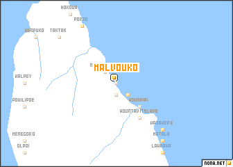 map of Malvouko