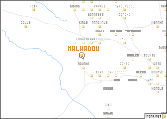 map of Malwadou