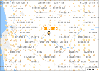 map of Malwana