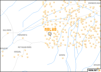 map of Mālwa