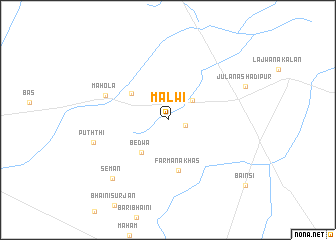 map of Mālwi