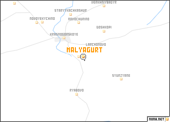 map of Malyagurt