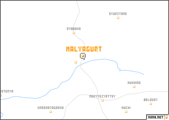map of Malyagurt