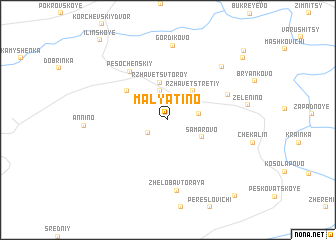 map of Malyatino