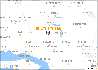 map of Malyatynʼtse