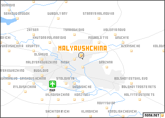 map of Malyavshchina