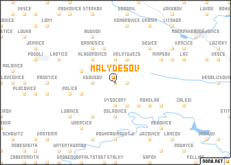 map of Malý Dešov