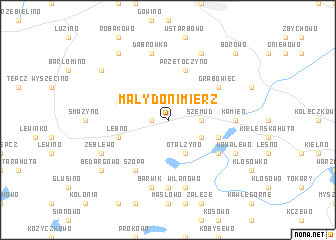 map of Mały Donimierz