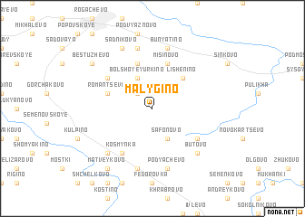 map of Malygino