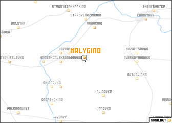 map of Malygino