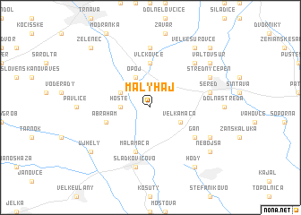 map of Malý Háj