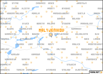 map of Malý Jeníkov