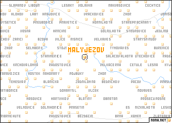 map of Malý Ježov