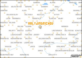 map of Malý Jindřichov