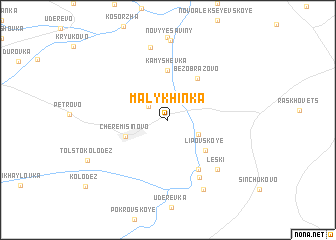 map of Malykhinka